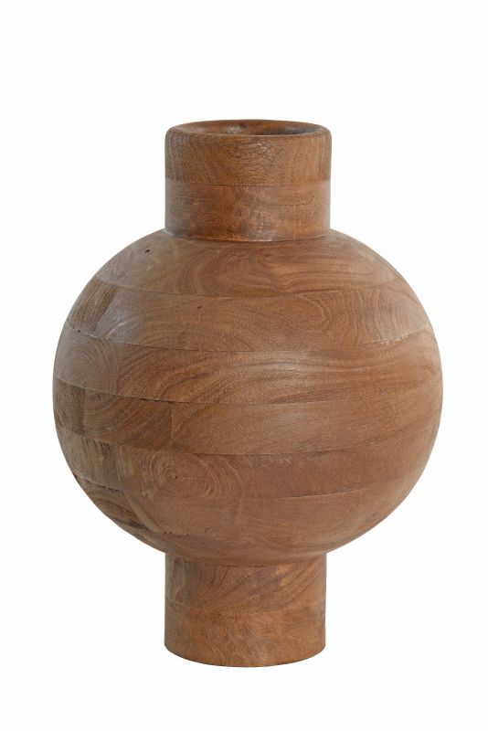 Vasen, Flaschen und Töpfe Holz Braun